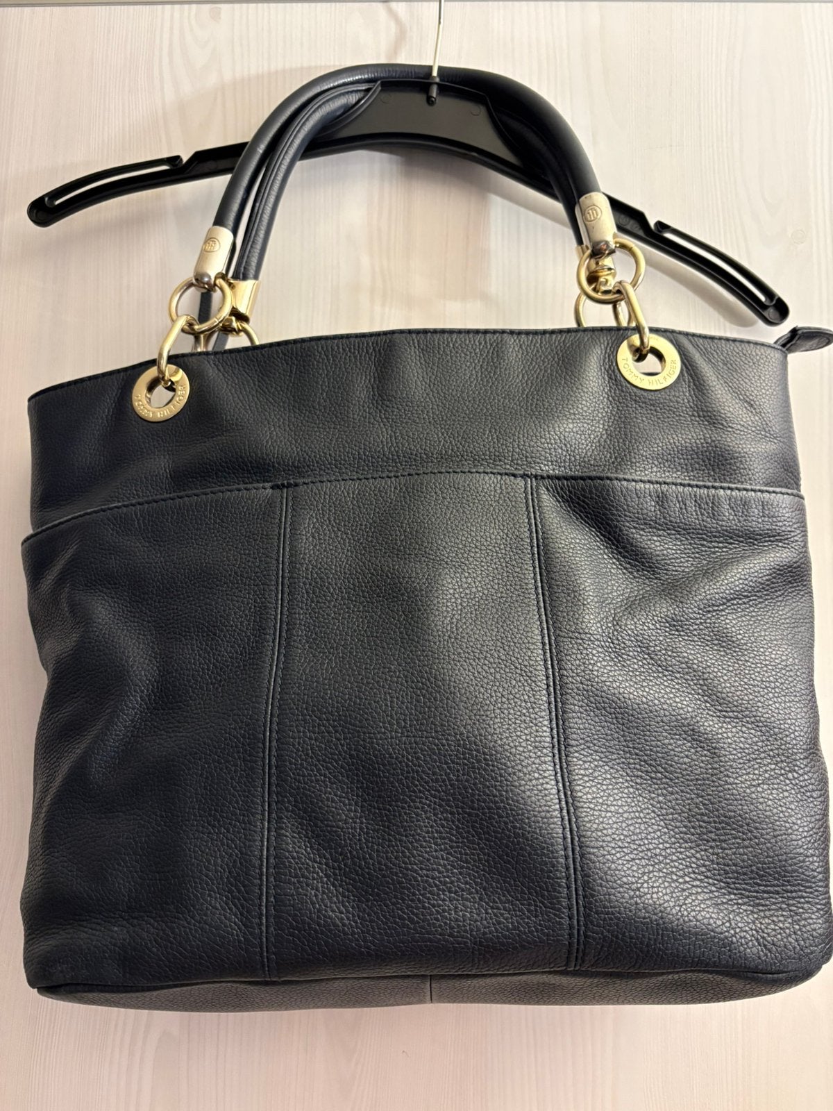 Sac cuir bleu tommy hilfinger, Enlèvement, Utilisé, Bleu, Sac à main