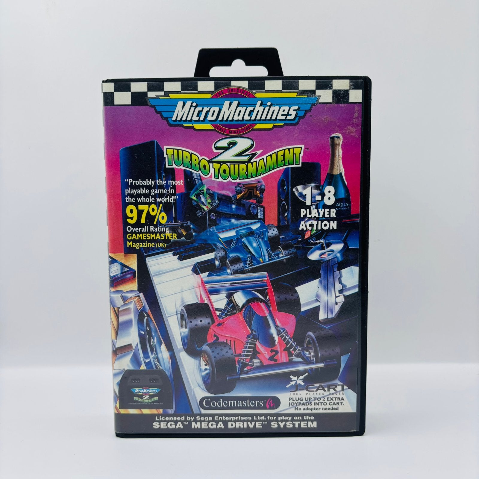 Micro Machines 2 Turbo Tournament Sega Mega Drive, Games en Spelcomputers, Racen en Vliegen, Ophalen of Verzenden, Zo goed als nieuw
