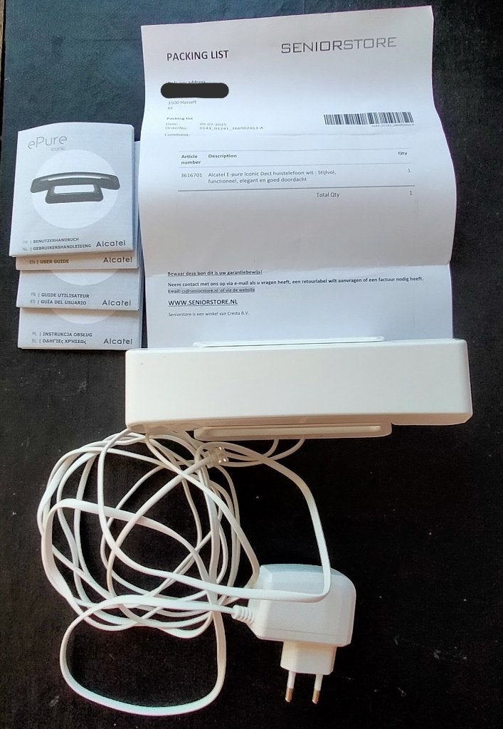 Tél DECT Alcatel ePure Iconic — garantie jusqu'en 07/2027, Enlèvement, Comme neuf, 1 combiné