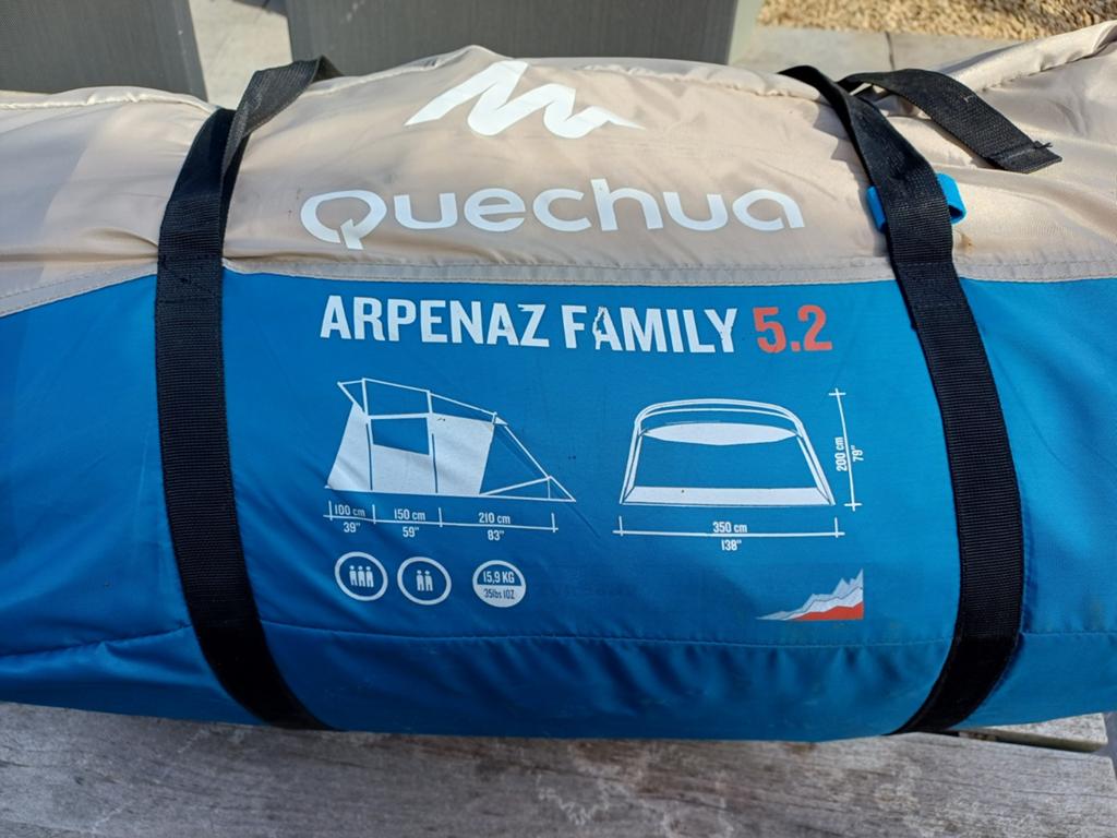 Quechua Arpenaz Family 5.2 familietent, Caravans en Kamperen, Tenten, Ophalen