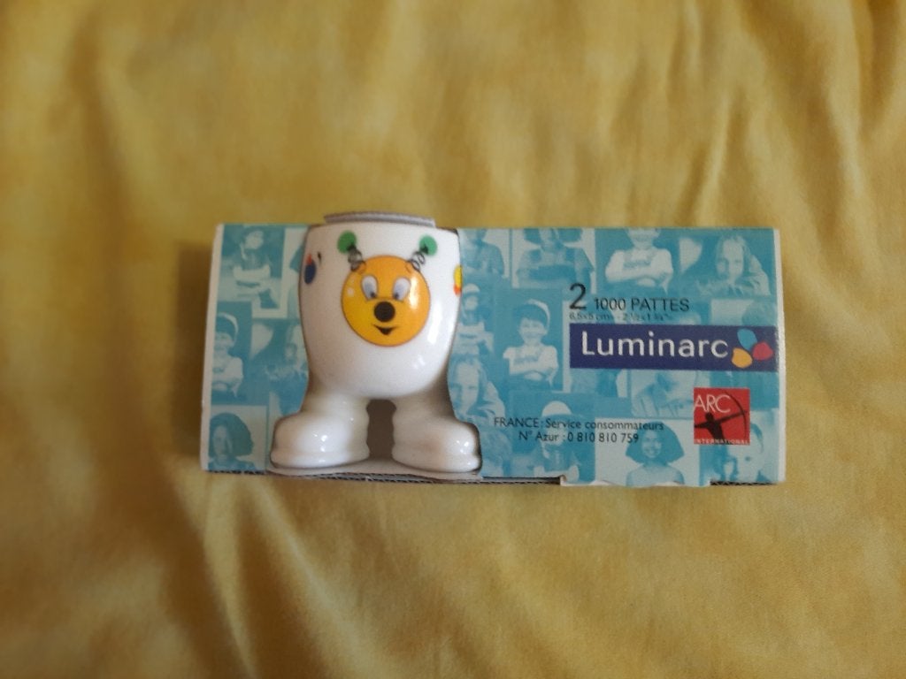 nieuw set van 2 sterke mooie sier eierdopjes Luminarc 2x2st, Ophalen of Verzenden, Nieuw