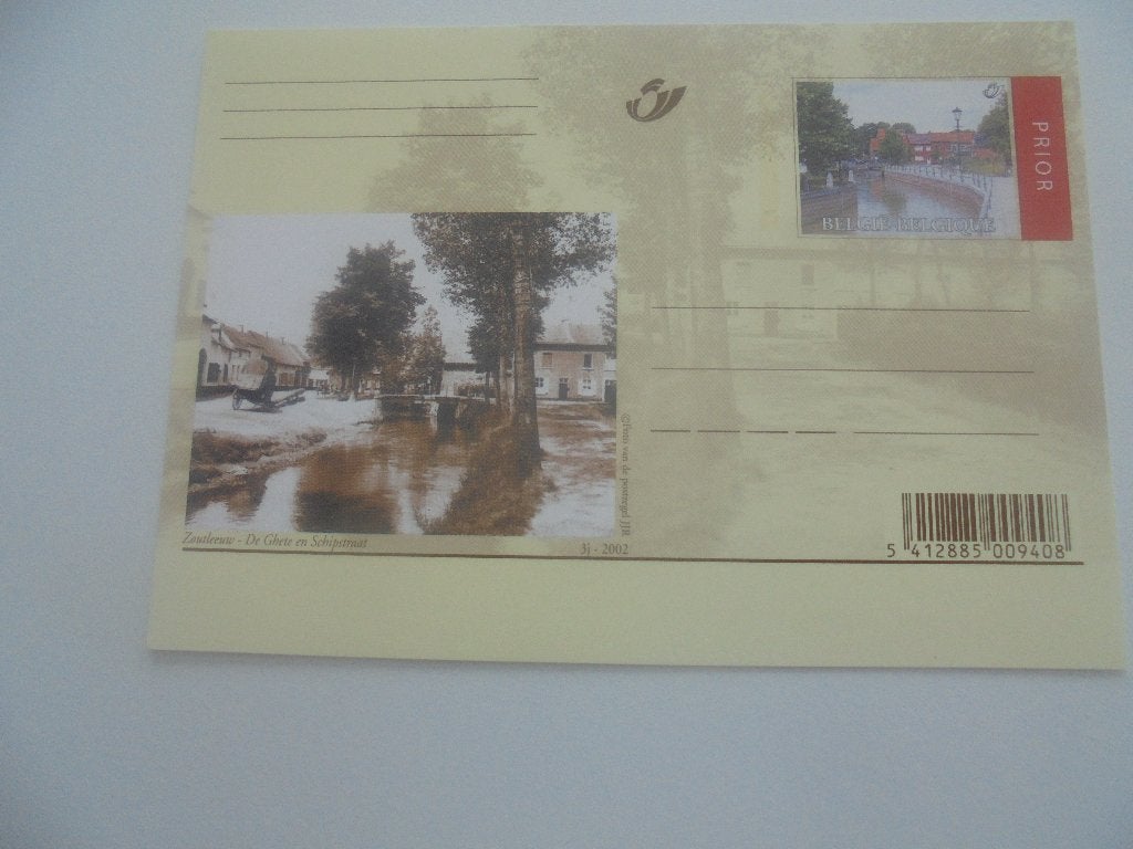 briefkaart-vroeger en nu postfris -zoutleeuw-schipstraat, Postzegels en Munten, Verzenden, Briefkaart