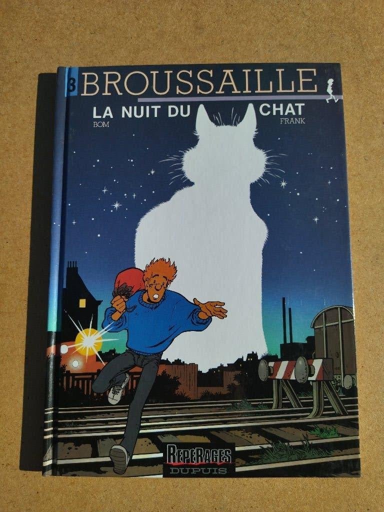 Broussaille - 3. La nuit du Chat / EO 1989, Livres, Enlèvement ou Envoi, Une BD, Utilisé, Bom & Frank