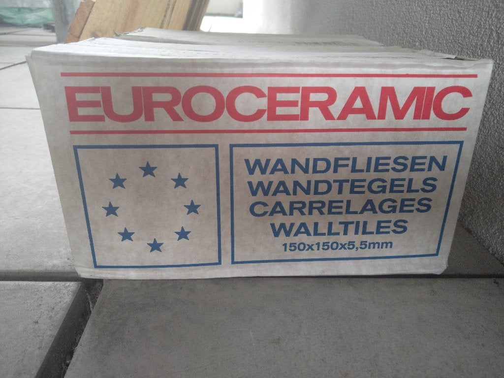 Lot keramische wandtegels 150x150x5.5mm, Diensten en Vakmensen, Tegelzetten
