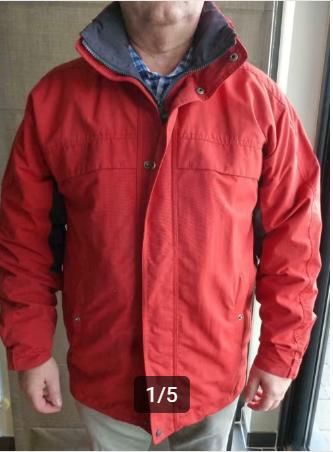 rode regenjas heren 2XL, Kleding | Heren, Ophalen of Verzenden, Gedragen