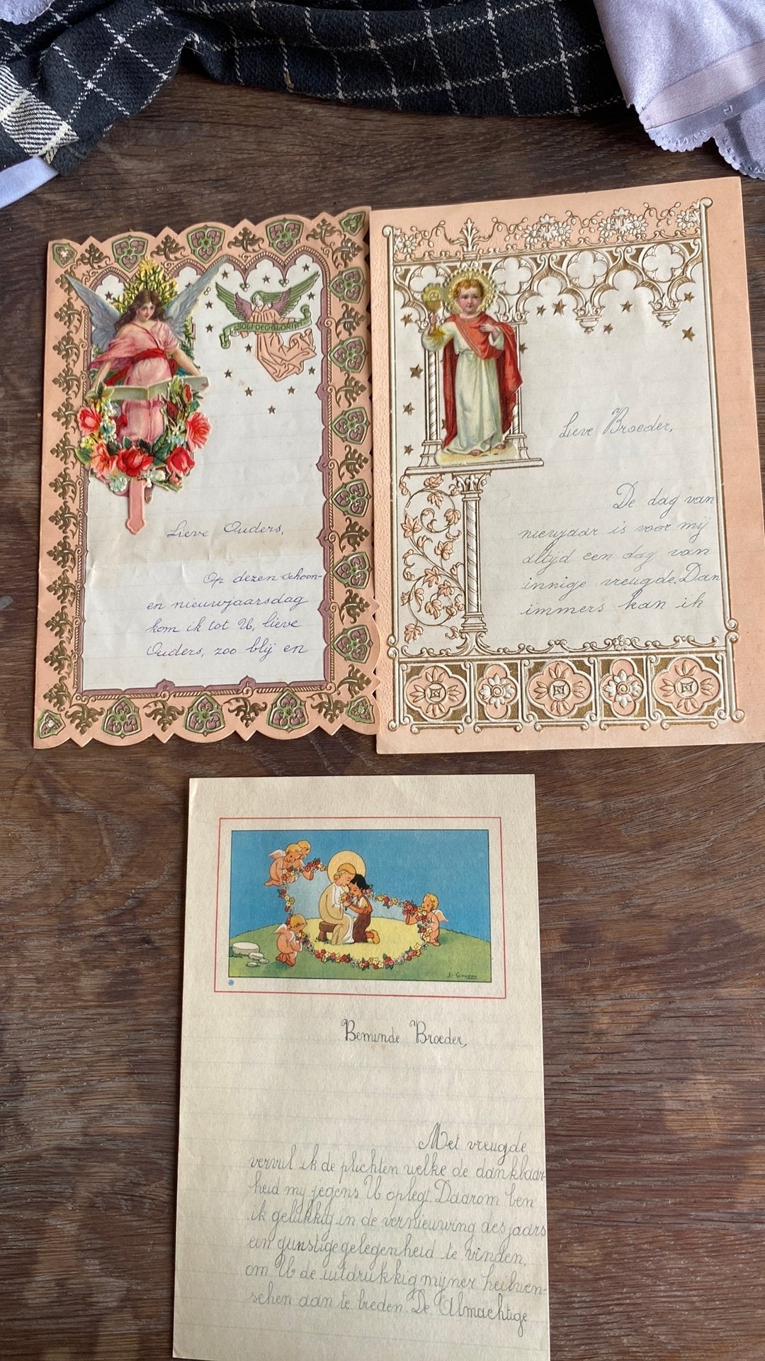 Antieke nieuwjaarsbrieven jaren 1940, Enlèvement ou Envoi, Comme neuf