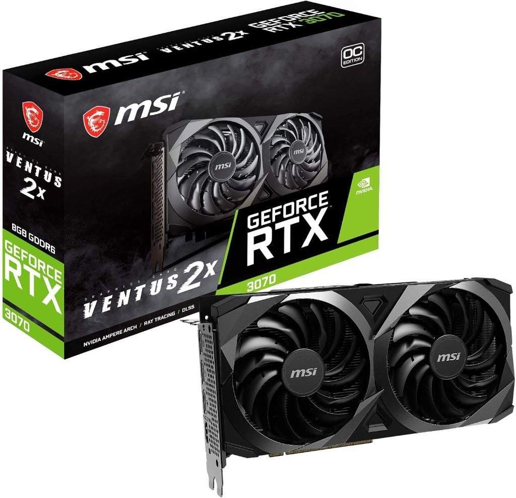 MSI RTX 3070 Ventus 2X (sans boîte), Computers en Software, Videokaarten, Gebruikt, Nvidia, GDDR6, HDMI, DisplayPort, Ophalen of Verzenden