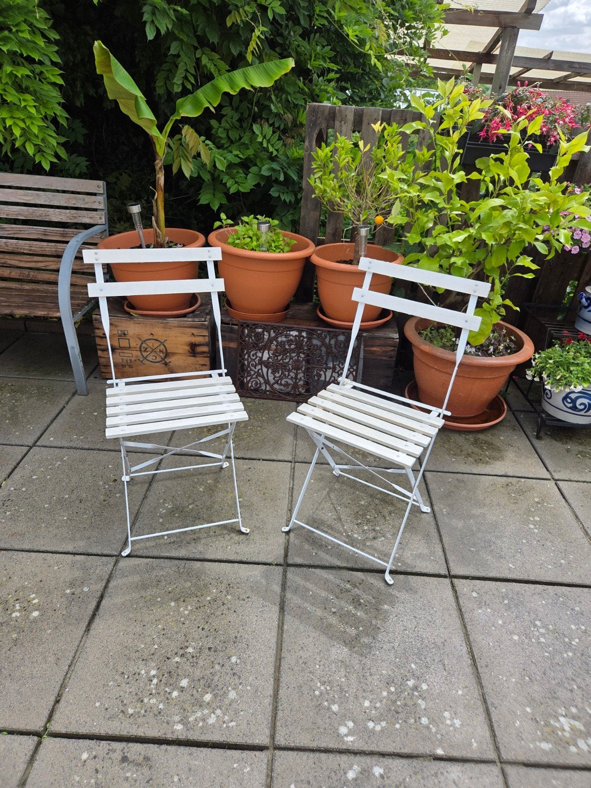 2 mooie tuinstoeltjes, Ophalen