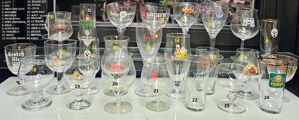 bierglazen nooit gebruikt, Verzamelen, Ophalen, Zo goed als nieuw, Glas of Glazen, Overige merken