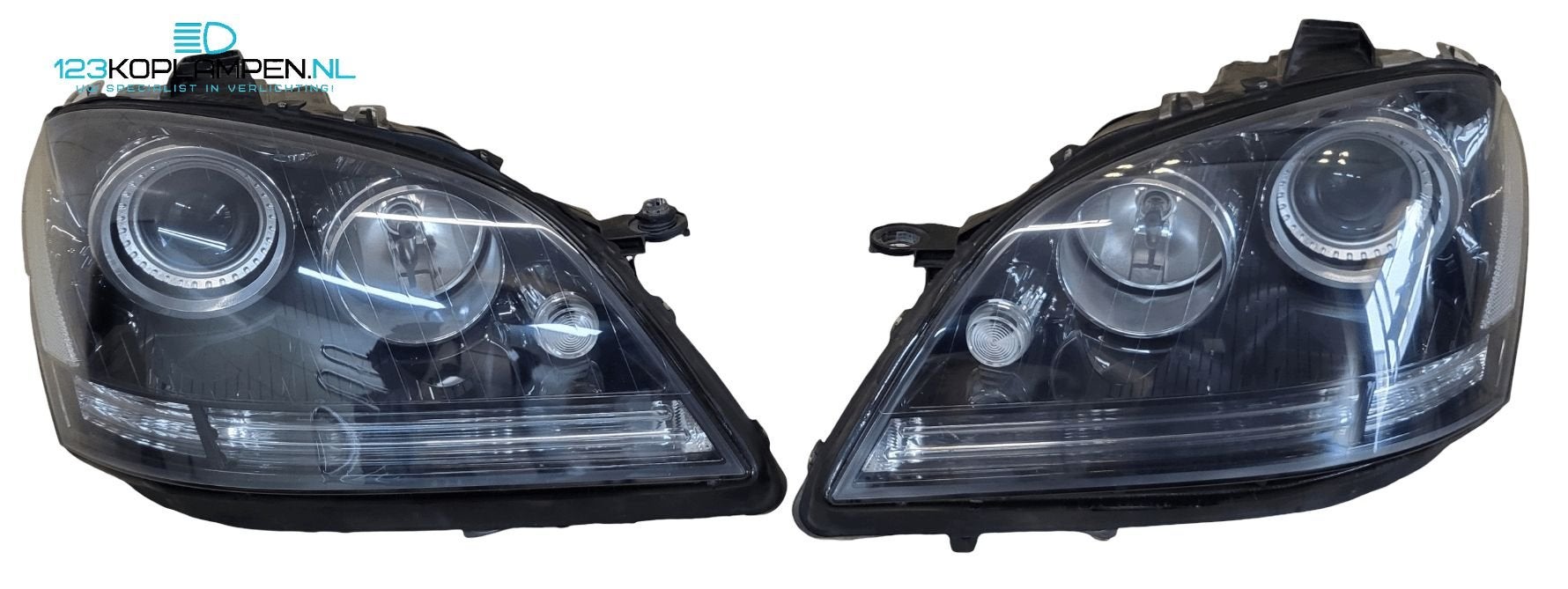 Mercedes M Klasse W164 ML AMG koplamp links rechts, Gebruikt, -, Ophalen of Verzenden, -