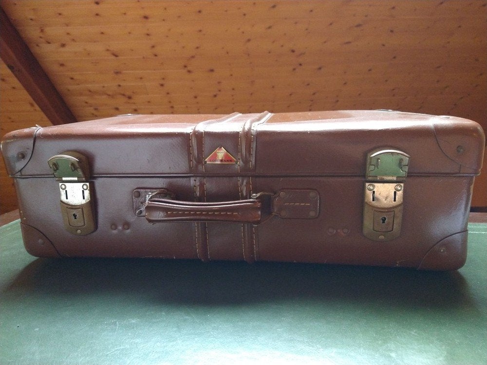Vintage reiskoffer van de Duitse fabrikant Lohmann, Ophalen