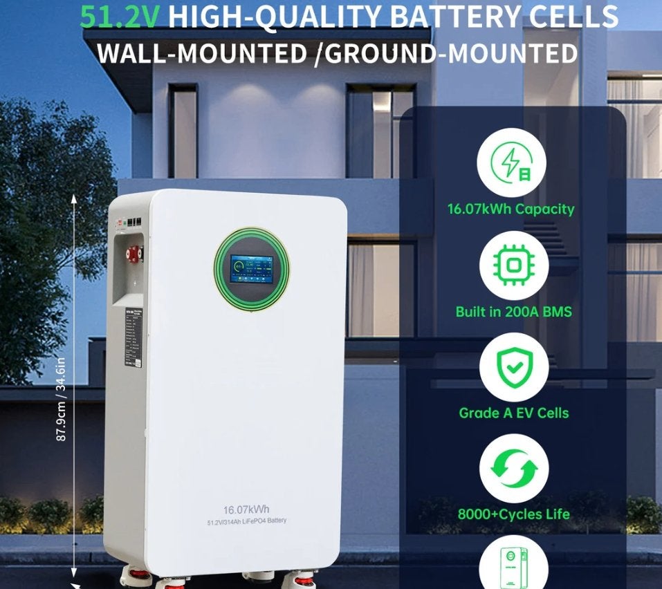 Batterie domestique LiFePO4 16.07KW 314Ah neuve, Enlèvement, Neuf