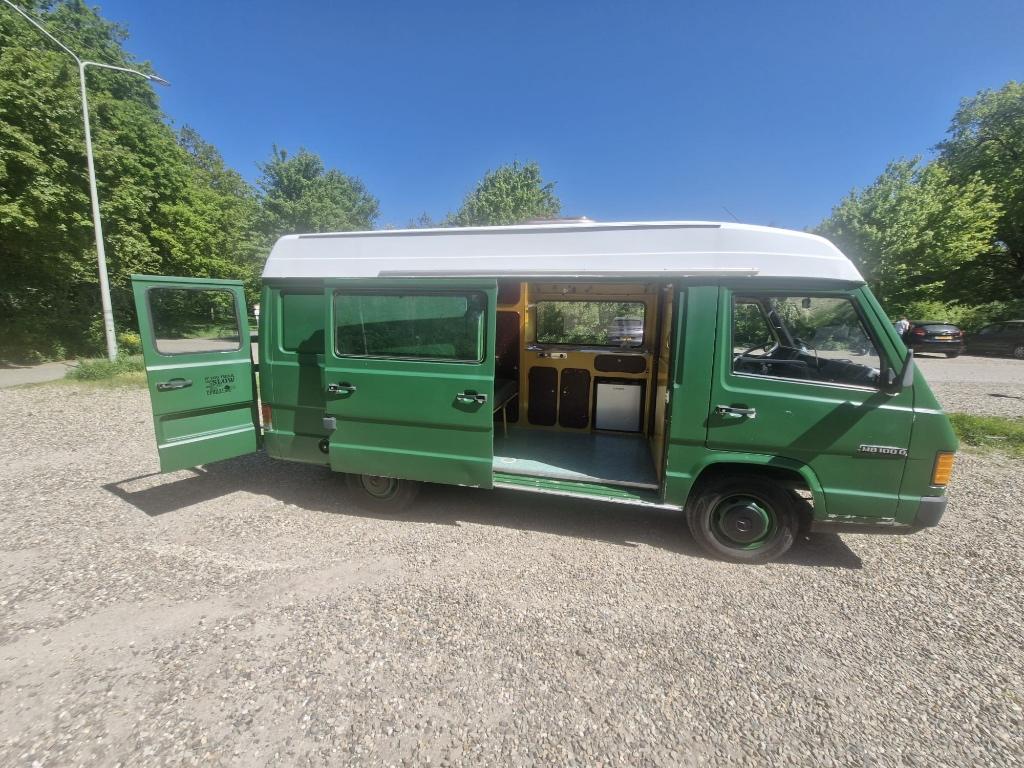 MB100 Mercedes camper mobilhome O-kenteken, Caravans en Kamperen, Mobilhomes, Particulier, tot en met 2, Buscamper of Camperbus