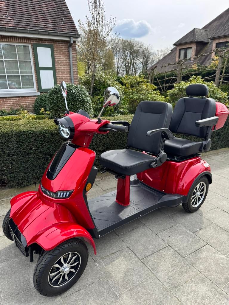 Limo Scootmobiel 2 personen 25km/u snel Elektrische Scooter, Ophalen of Verzenden, Inklapbaar, Zo goed als nieuw, Elektrische rolstoel