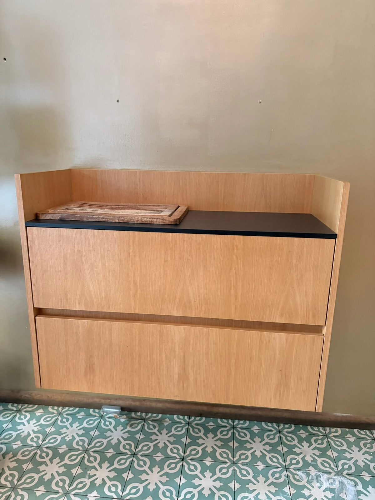 Wandkast met twee schuiven 100x40cm 75cm hoogt, Ophalen, Zo goed als nieuw