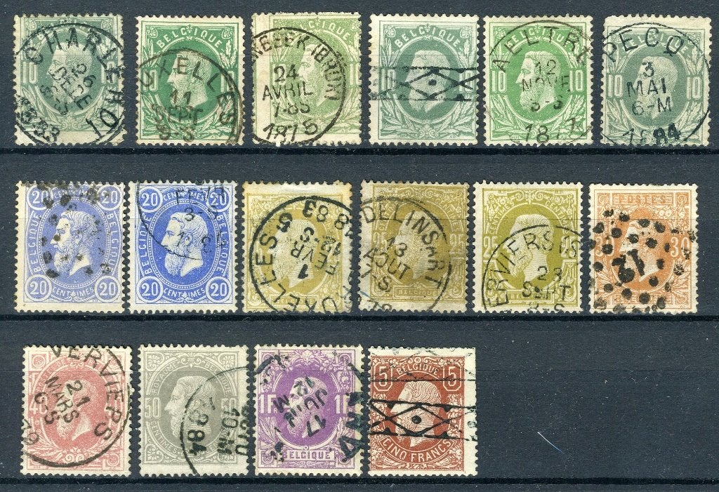 (B) Jaar 1869 gestempeld (30-37) -12, Postzegels en Munten, Verzenden, Gestempeld, Gestempeld