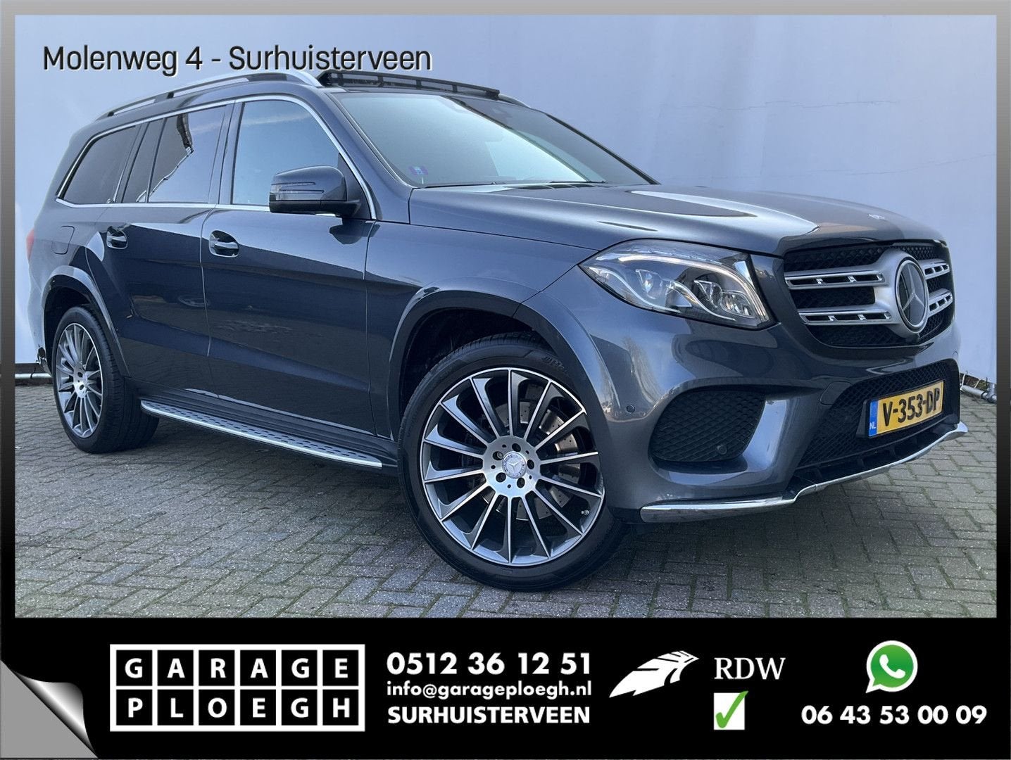Mercedes-Benz GLS 350 D 4MATIC AMG Grijs kenteken Vol opties, Autos, GLS, Argent ou Gris, Achat, 199 g/km
