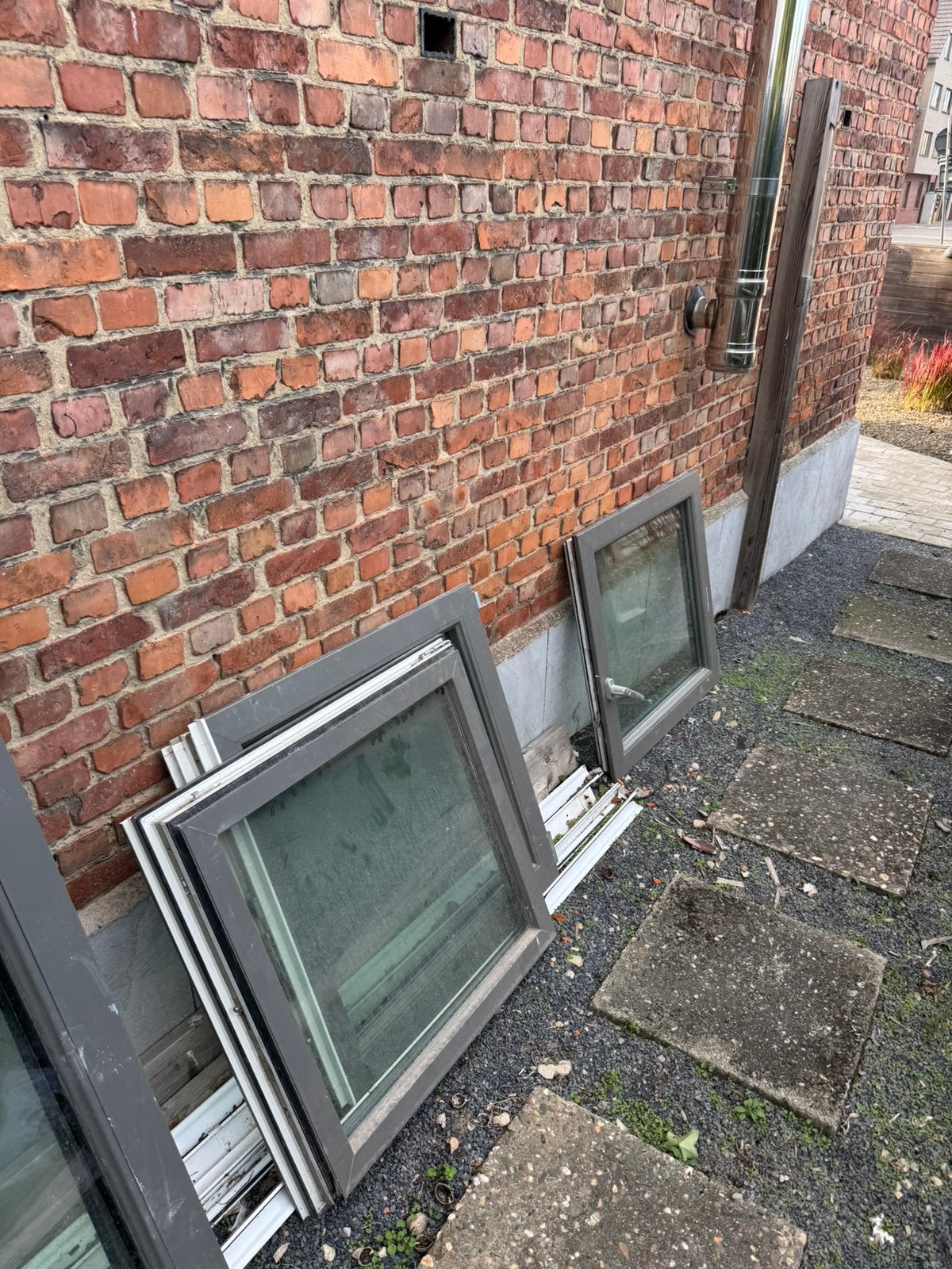 Partij ramen te koop, Doe-het-zelf en Bouw, Ophalen of Verzenden, Gebruikt, Buitendeur
