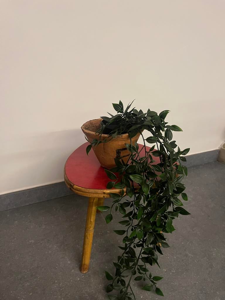 Vintage jaren 70 bijzettafeltje / plantentafeltje, Ophalen of Verzenden, Zo goed als nieuw