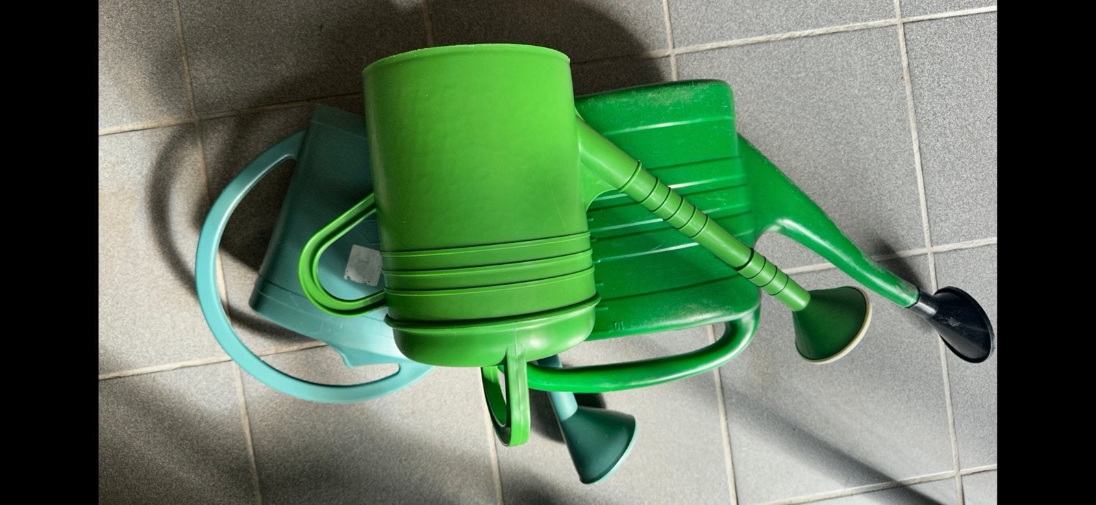 3 gieters, Jardin & Terrasse, Arrosoirs, Enlèvement, Comme neuf