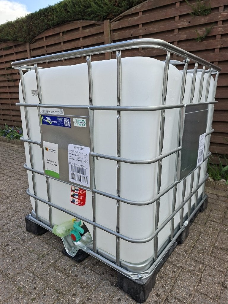 IBC vat 1000L, Tuin en Terras, Ophalen, Kunststof, Met kraantje, 150 liter of meer