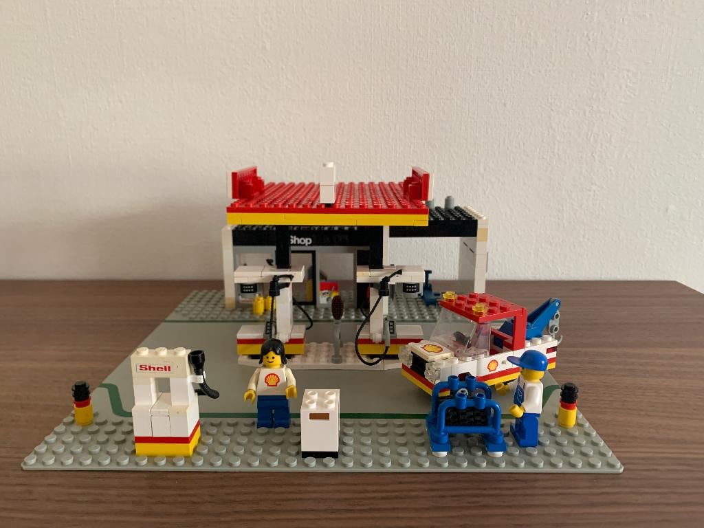 LEGO / 6378 - Shell Service Station (1986) - compleet, Enlèvement ou Envoi, Utilisé, Ensemble complet, Lego