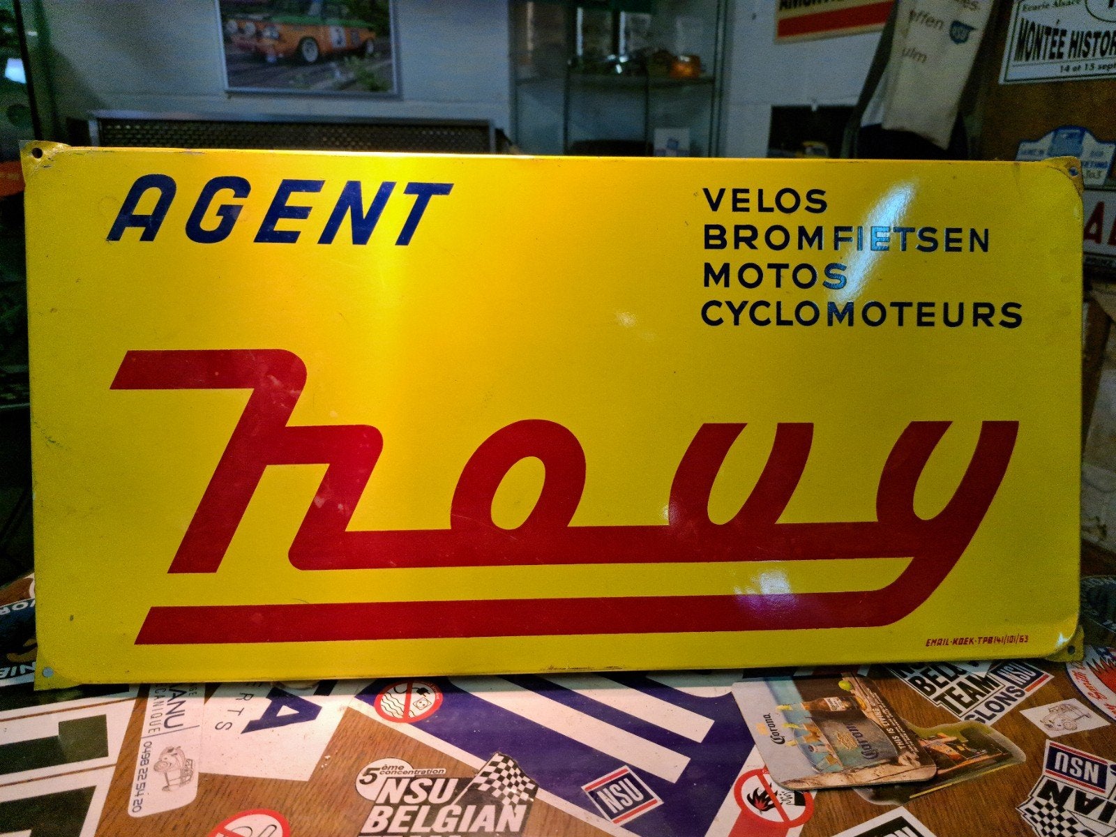 Plaque Agent Novy, Collections, Marques & Objets publicitaires, Enlèvement