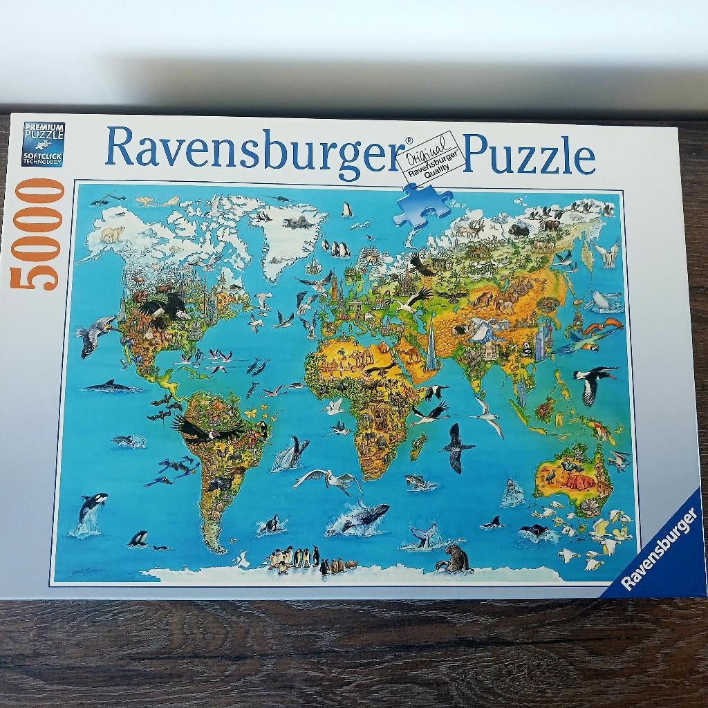 Ravensburger - Fascination Earth - legpuzzel - 5000 stuks, Ophalen, Meer dan 1500 stukjes, Zo goed als nieuw, Legpuzzel