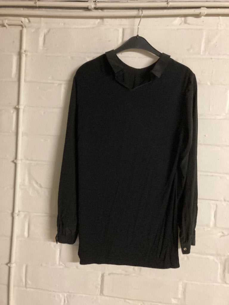 Zwarte bloes met lange mouwen, Claudia Strater, 38, Vêtements | Femmes, Taille 38/40 (M), Enlèvement ou Envoi, Comme neuf, Claudia Sträter