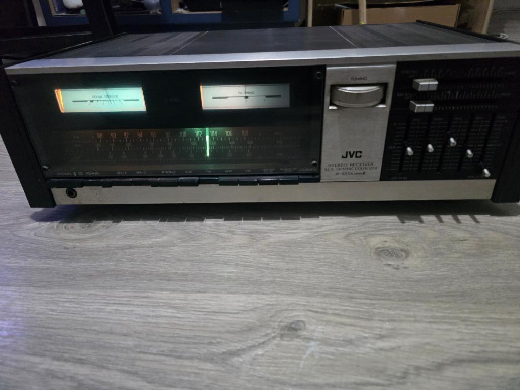 JVC JR-S200L Mark II Stereo Receiver - Look Vintage, Enlèvement, Utilisé, Tuner ou Radio, JVC