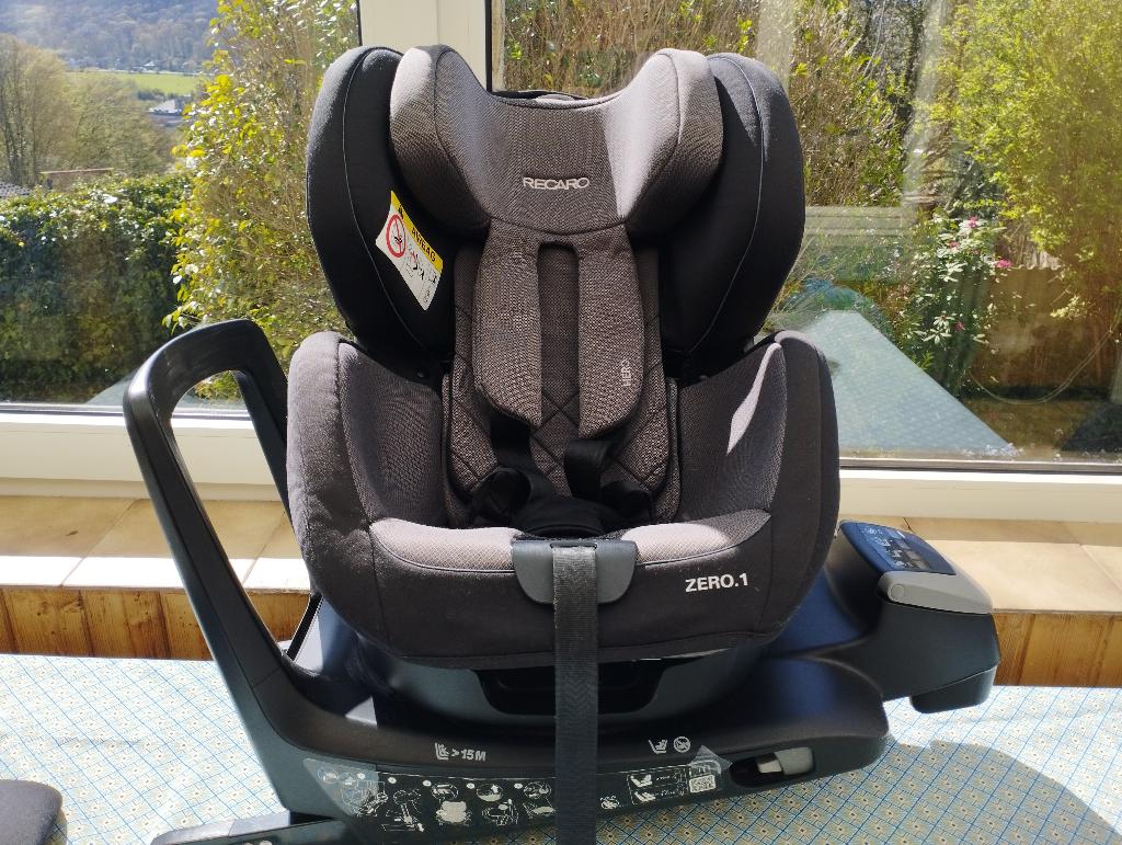 Siège auto pivotant évolutif Recaro Zero.1 – 249 €, 0 t/m 18 kg, Zo goed als nieuw, Isofix, Verstelbare rugleuning