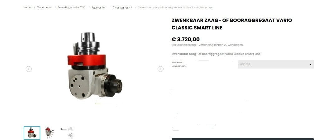 cnc aggregaat Atemag, Ophalen