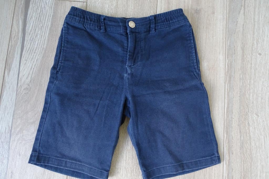 Donkerblauwe short / bermuda maat 152, Enfants & Bébés, Vêtements enfant | Taille 152, Pantalon, Garçon, WE, Enlèvement ou Envoi
