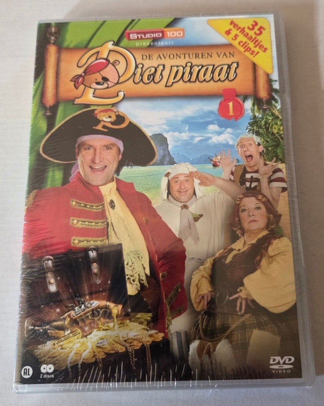 De Avonturen van Piet Piraat 1 - DVD (nieuw), Alle leeftijden, Ophalen of Verzenden, Nieuw in verpakking, Nederlands