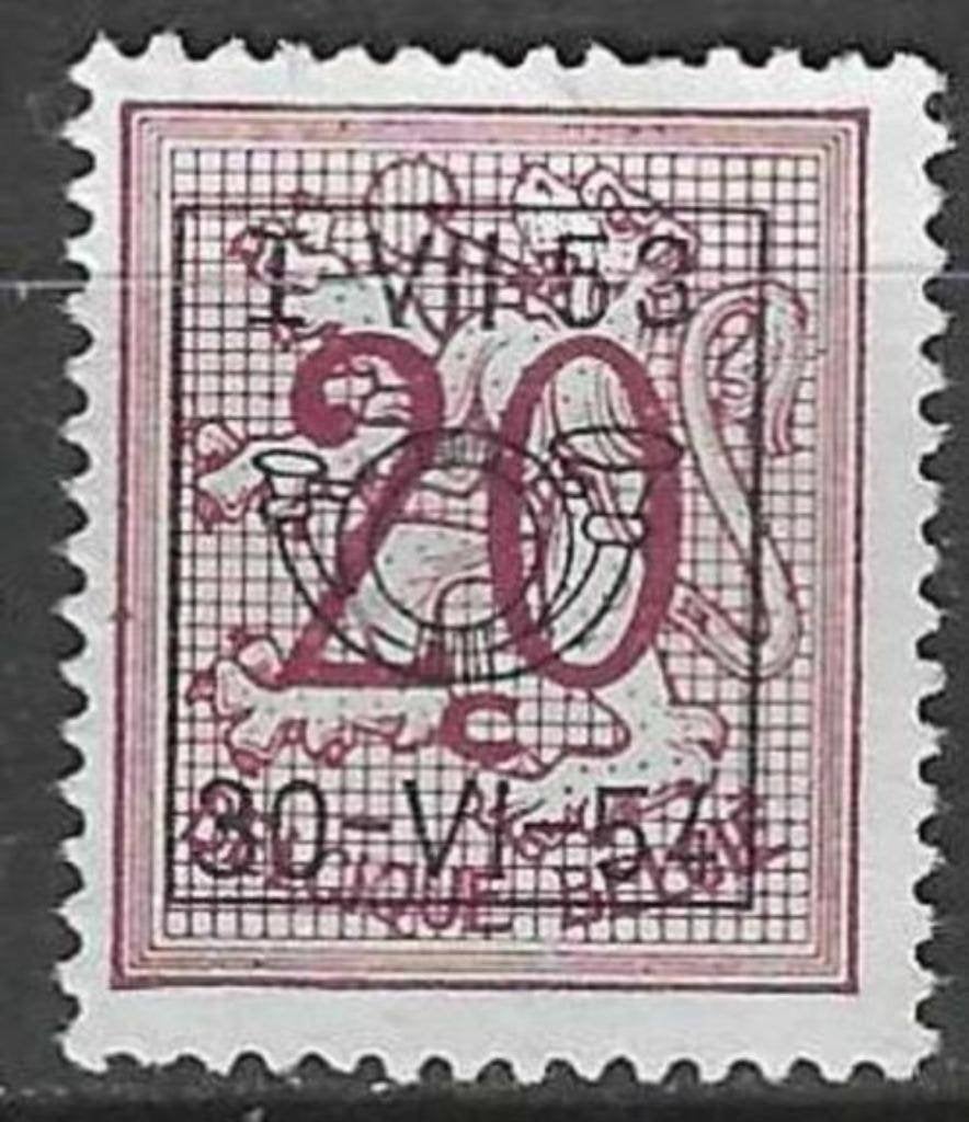 Belgie 1953 - OBP 637pre - Opdruk D - 20 c. (ZG), Postzegels en Munten, Verzenden, Postfris, Zonder gom