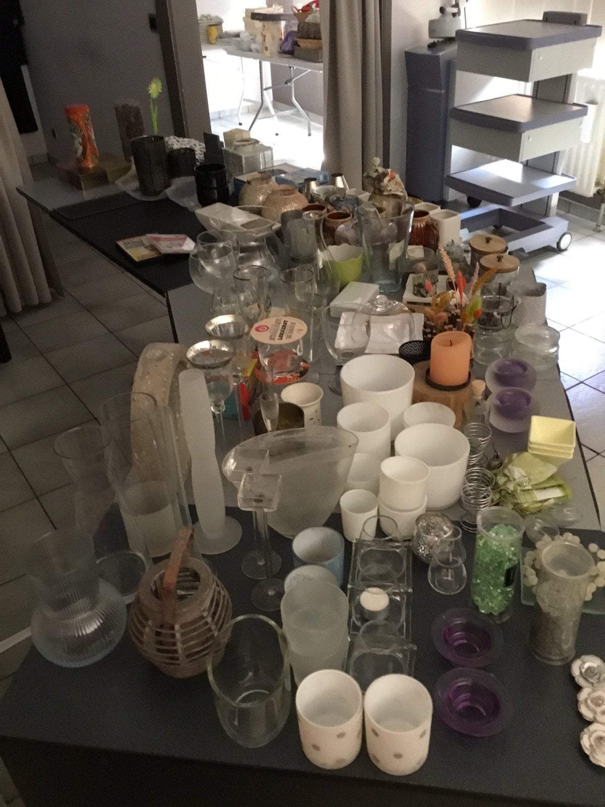Artikelen voor rommelmarkt, Huis en Inrichting, Woonaccessoires | Stolpen, Overige materialen, Ophalen, Gebruikt, Inclusief decoratie