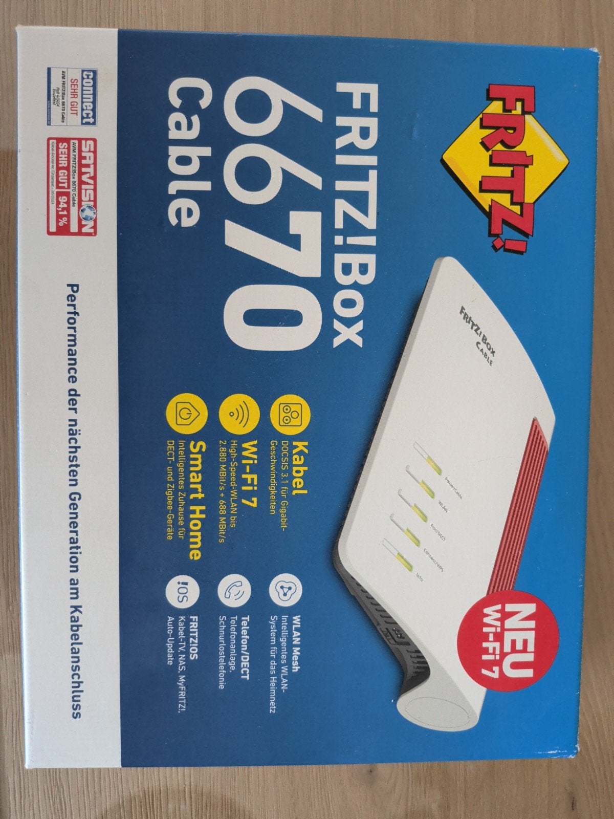 Fritzbox 6670 kabel, Computers en Software, Routers en Modems, Ophalen of Verzenden, Nieuw, Router met modem, Fritzbox