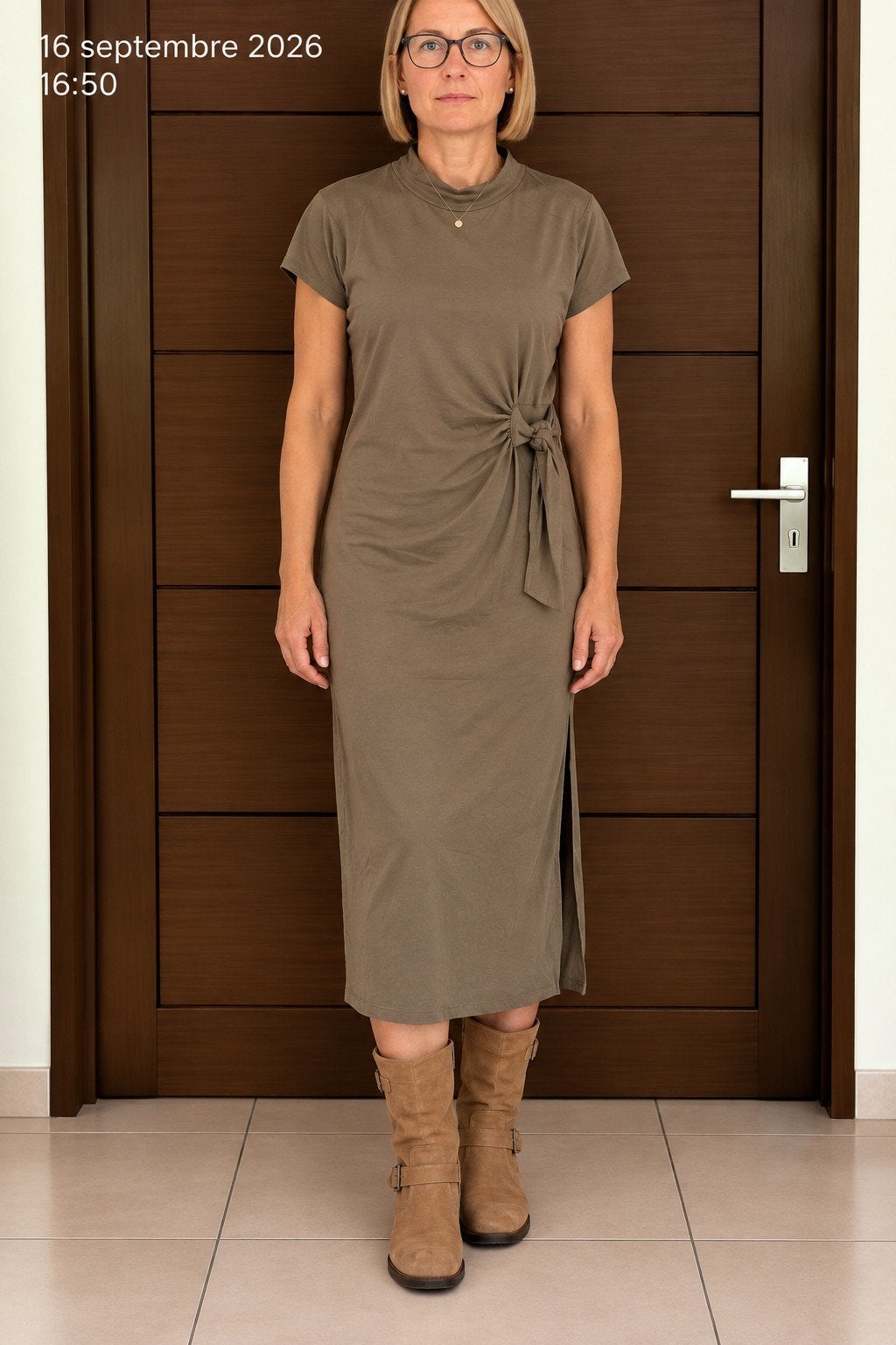 Robe longue Scotch & Soda kaki – NEUVE avec étiquette – Tail, Enlèvement ou Envoi