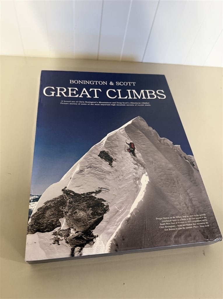 gesigneerd boek - Great climbs - Doug Chris bonington - Scot, Livres, Nature, Enlèvement ou Envoi, Comme neuf