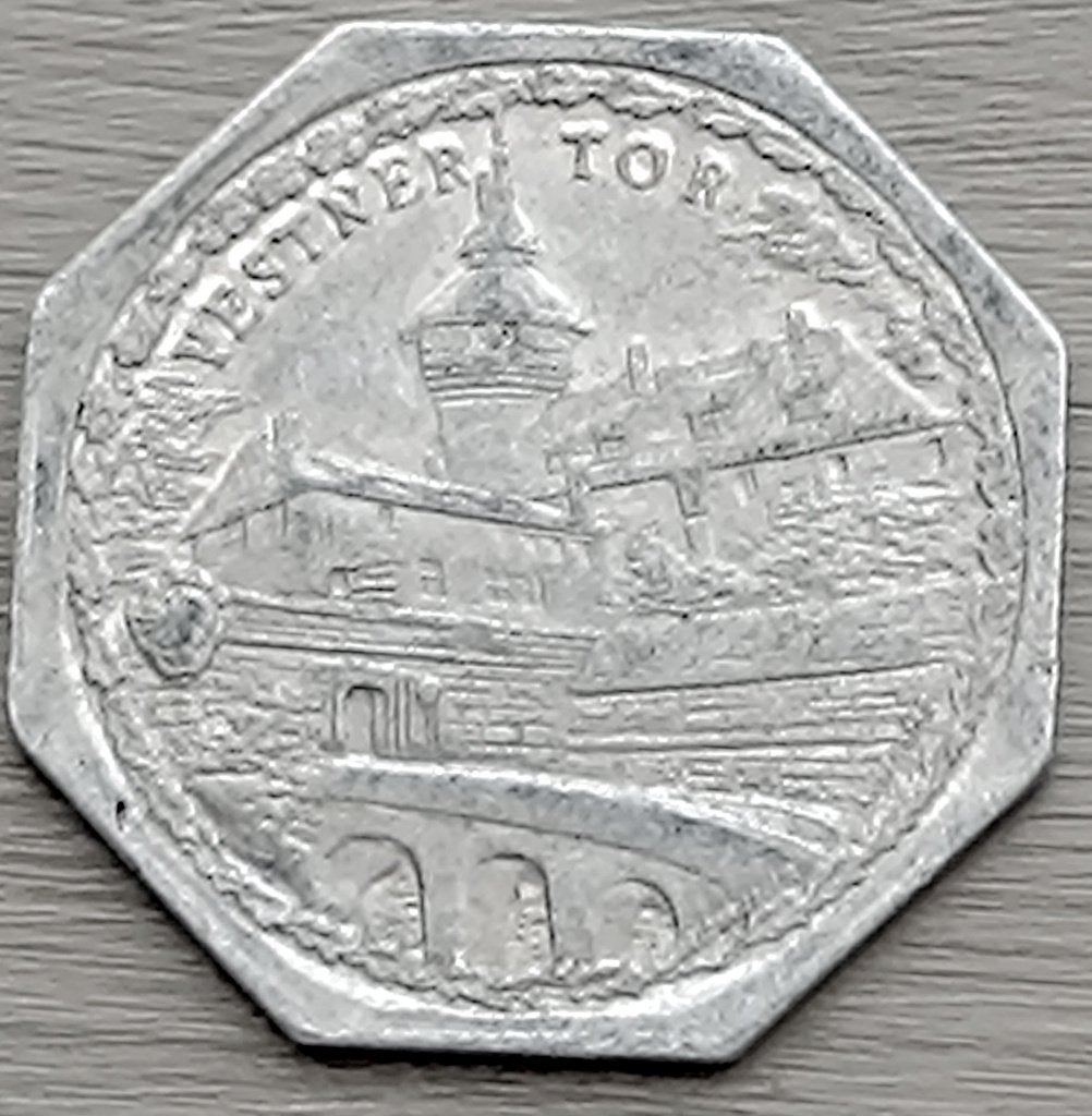 munt Duitsland Nuremberg tram 20 pfennig 1919 noodgeld :, Ophalen of Verzenden, Duitsland