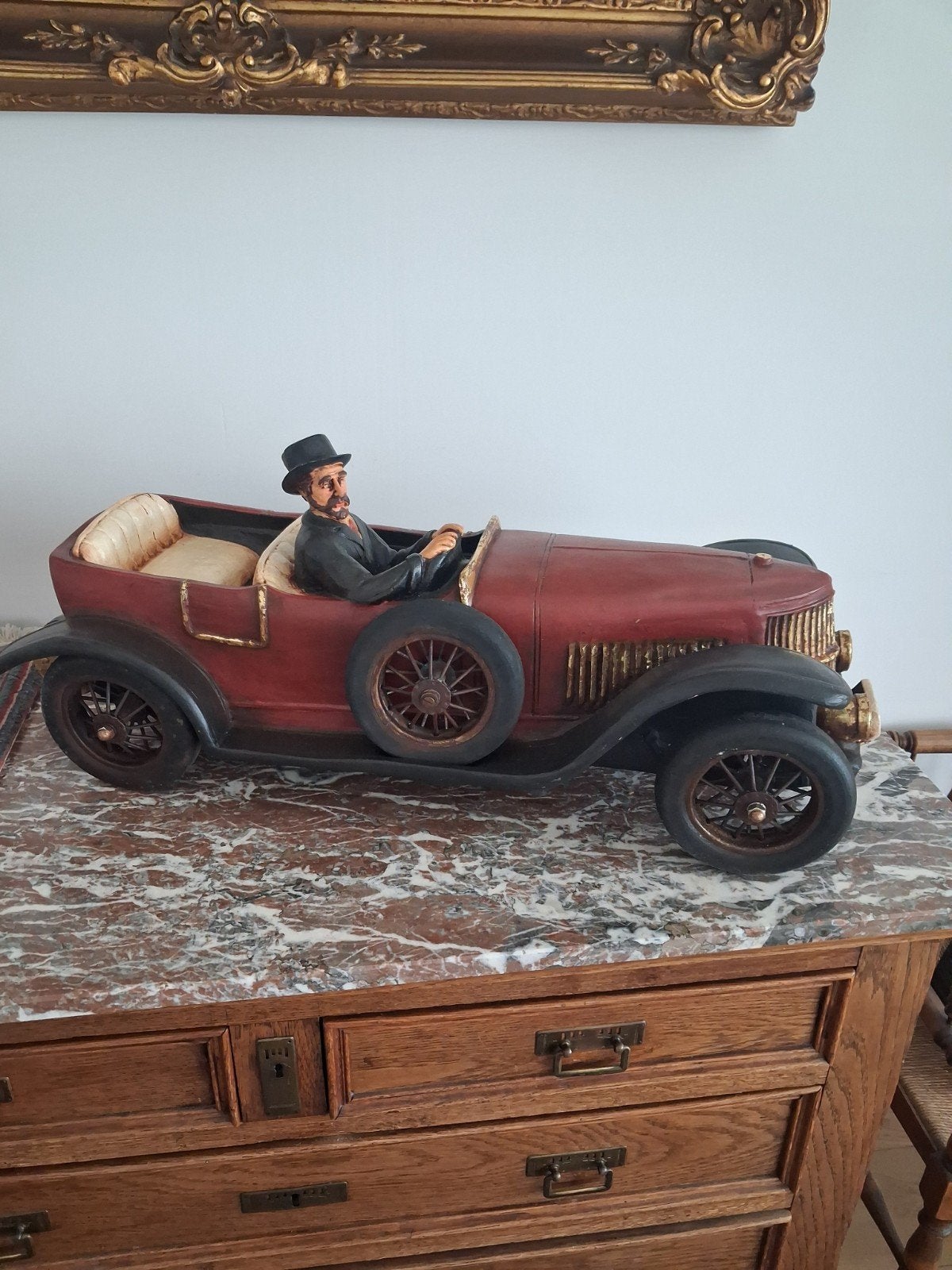 Mooie foursitter, soort polyester. Model 1913,, Antiek en Kunst, Antiek | Speelgoed, Ophalen