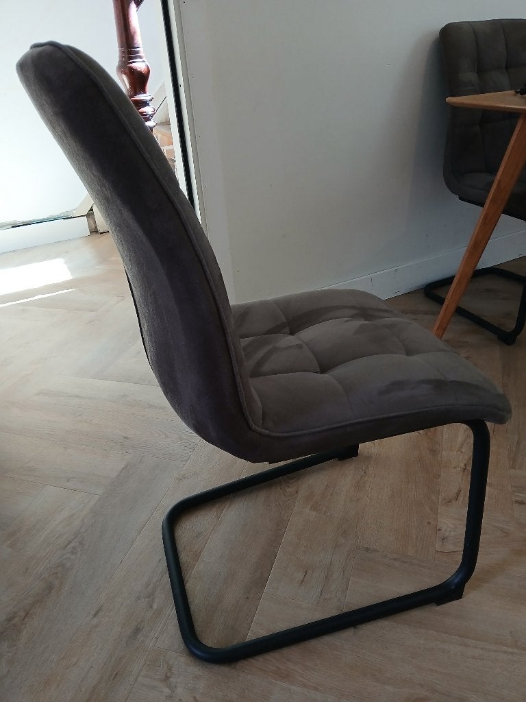Stoelen, Maison & Meubles, Chaises, Gris, Enlèvement, Utilisé, Quatre