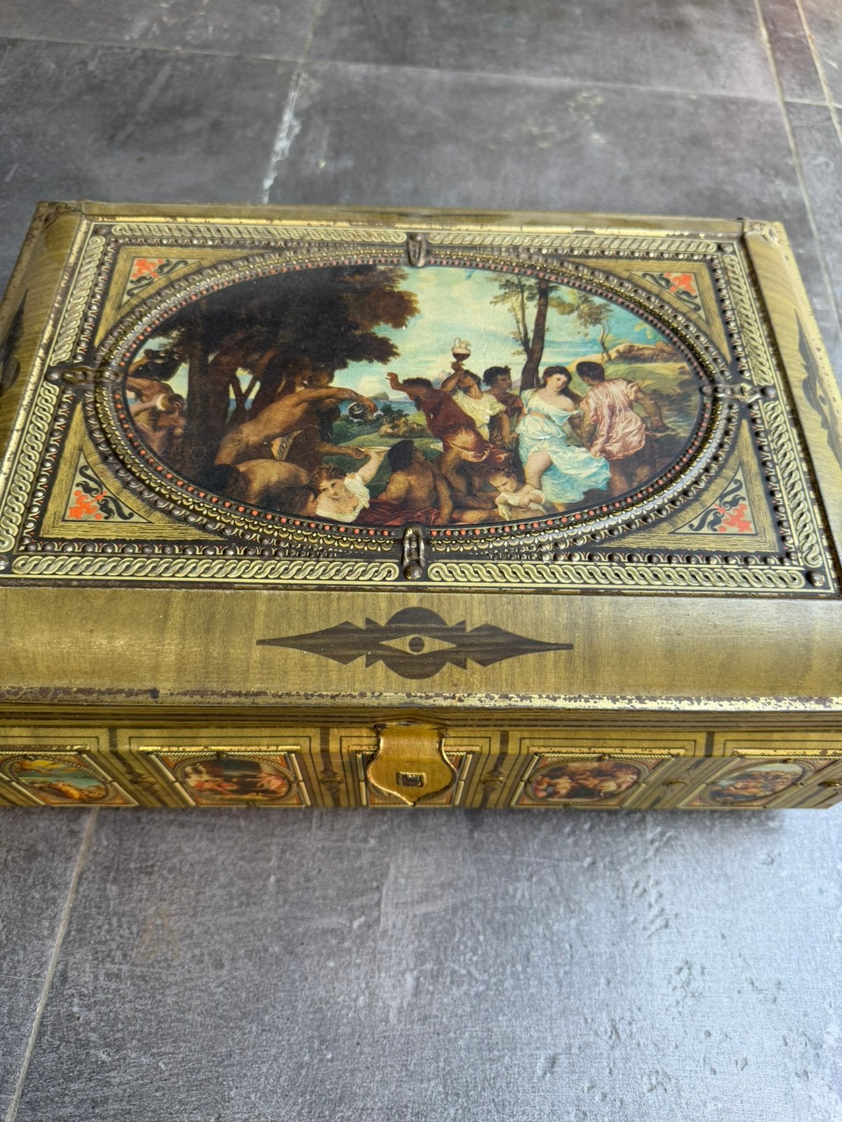 Koekjes doos vintage, Ophalen, Gebruikt, Koek(jes)