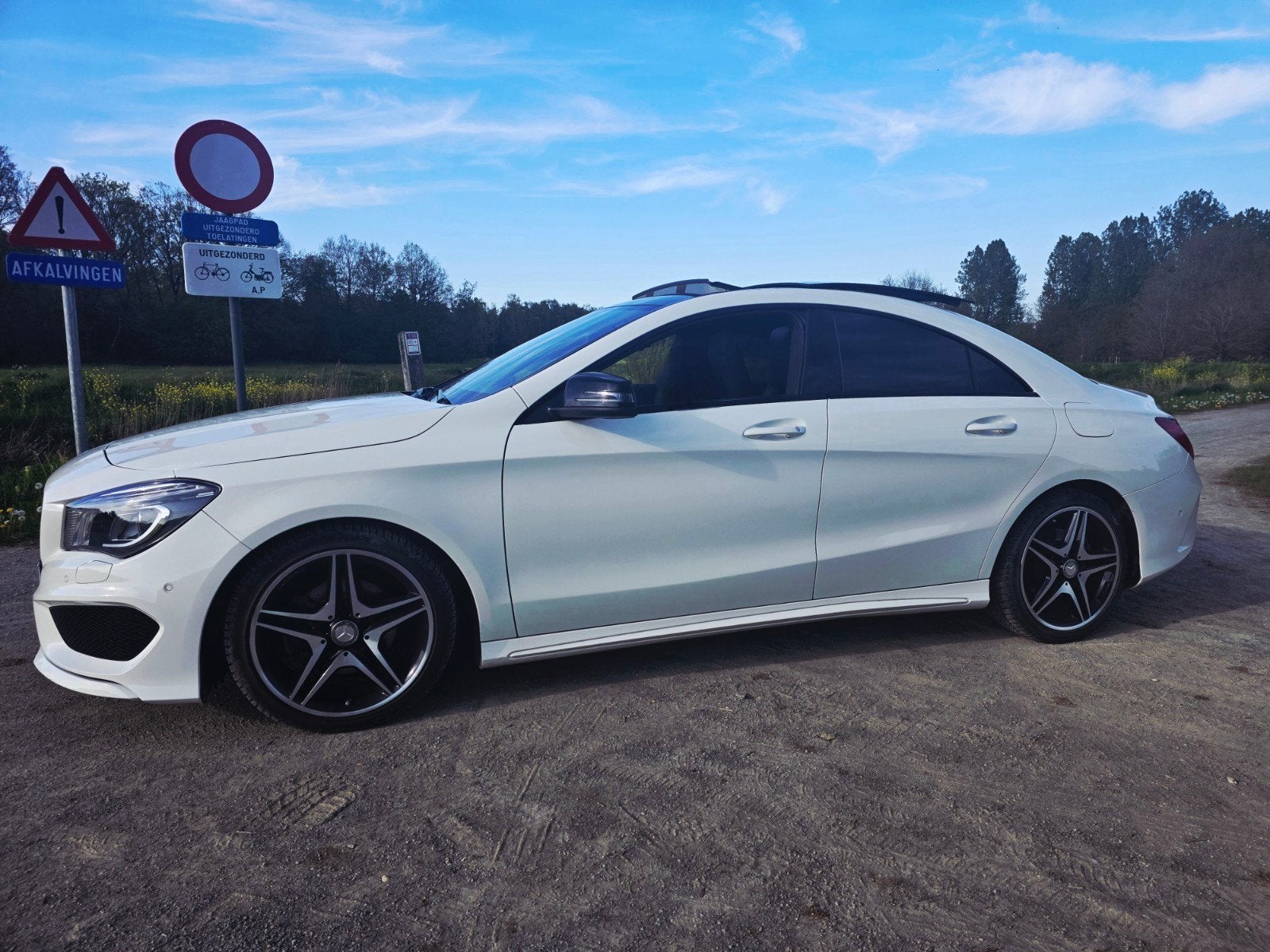 mercedes amg line cla sportsedan, Auto's, Alcantara, Wit, Berline, Particulier