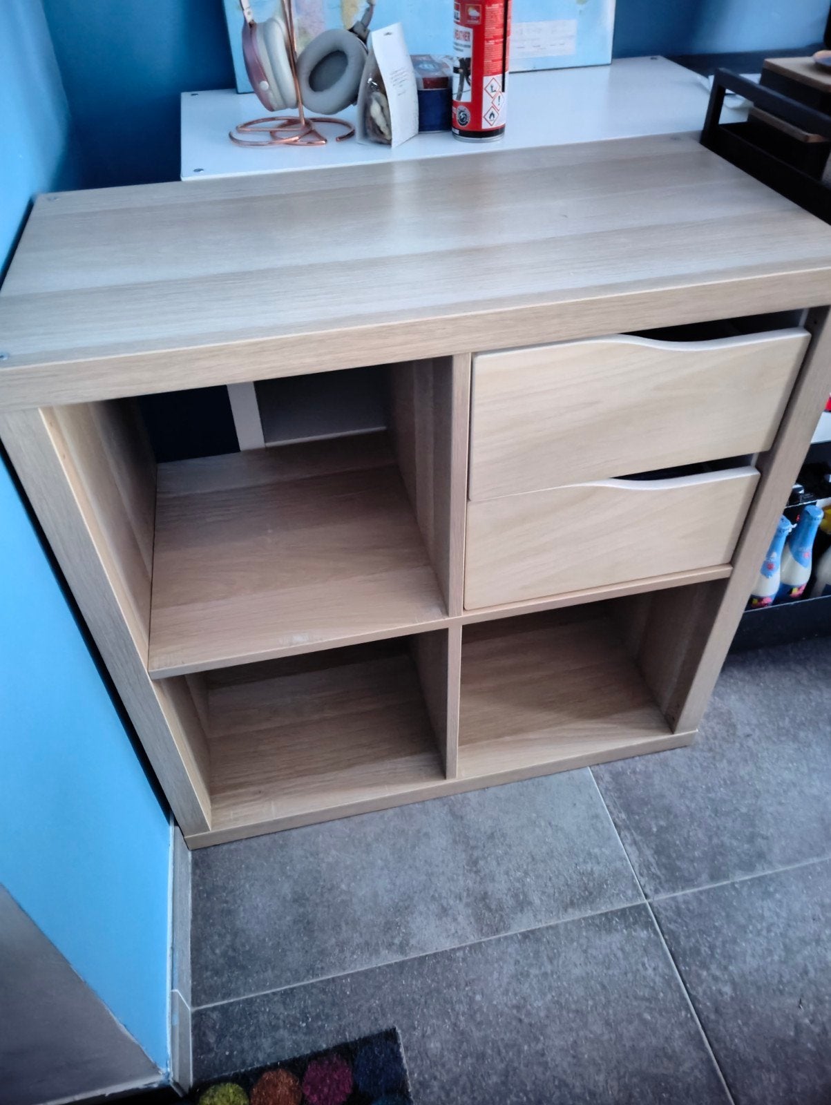 Ikea Kallax wit gelazuurd eikeneffect, Ophalen