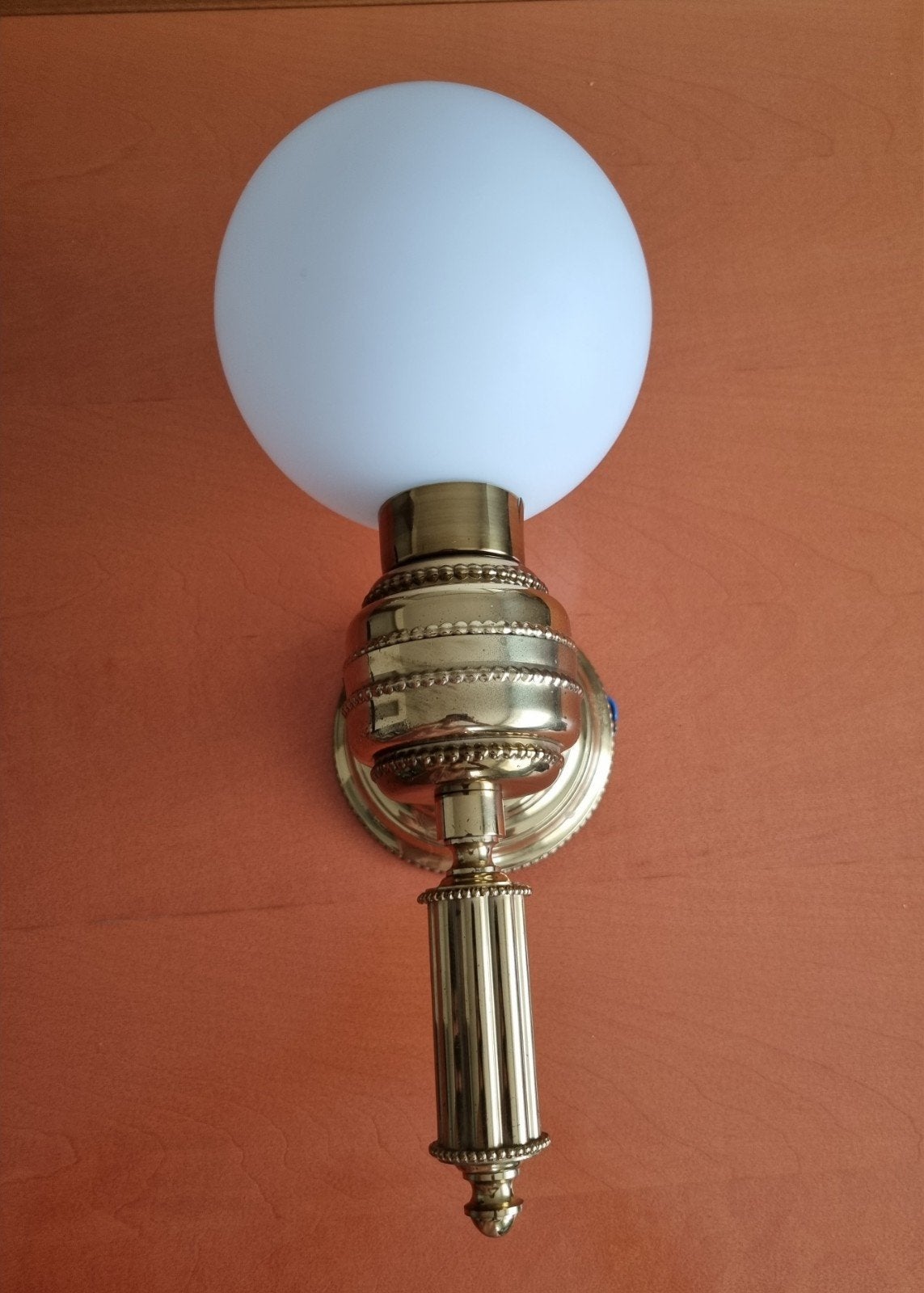Lampe murale vintage avec abat-jour en forme de boule, Enlèvement, Applique murale