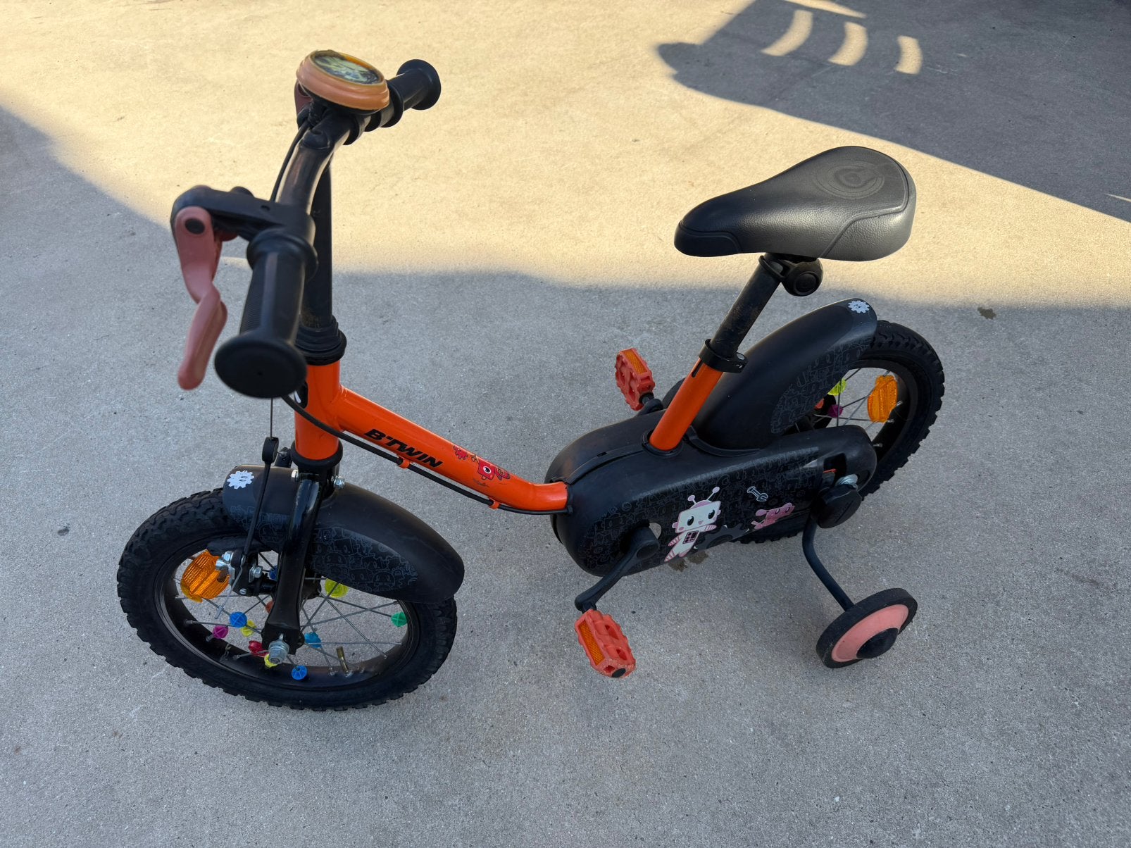 Peuter / kinder fiets 14 INCH 3-5 JAAR, Ophalen, Gebruikt, Minder dan 16 inch, Zijwieltjes