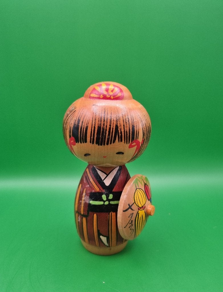 Kokeshi vintage de Minori, Antiquités & Art, Enlèvement ou Envoi, Japon, Bois, Peint