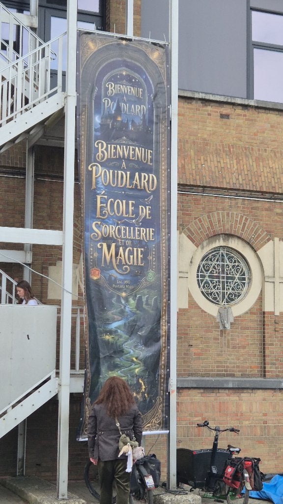 Bâche Harry Potter 6m x 1,5m, Enlèvement, Comme neuf, Livre, Poster ou Affiche