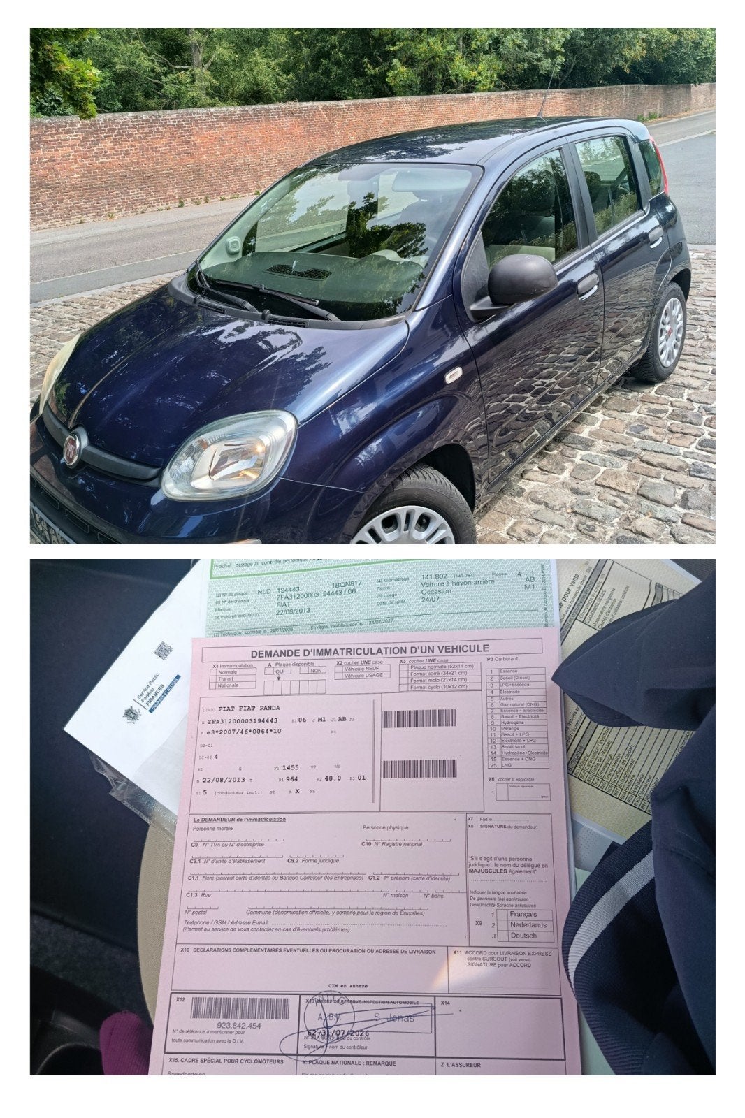 Fiat Panda 1.0 bleu foncé, Autos, Fiat, Achat, Beige, Panda, Boîte manuelle